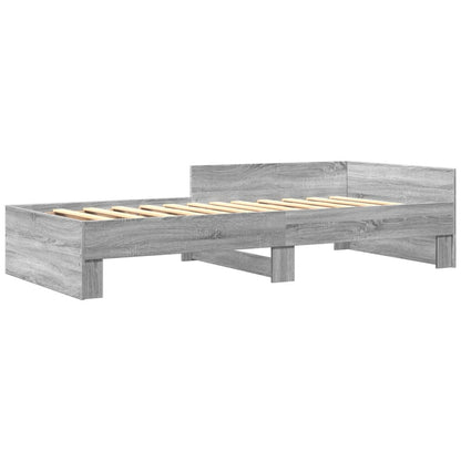 Bettgestell Grau Sonoma 90x190 cm Holzwerkstoff