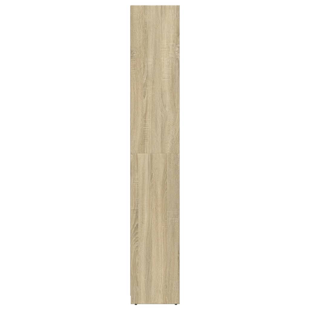 Badezimmerschrank Sonoma-Eiche 30x30x183,5 cm Holzwerkstoff