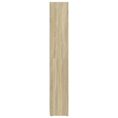 Badezimmerschrank Sonoma-Eiche 30x30x183,5 cm Holzwerkstoff