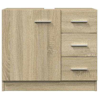 Waschbeckenunterschrank Sonoma-Eiche 63x30x54 cm Holzwerkstoff