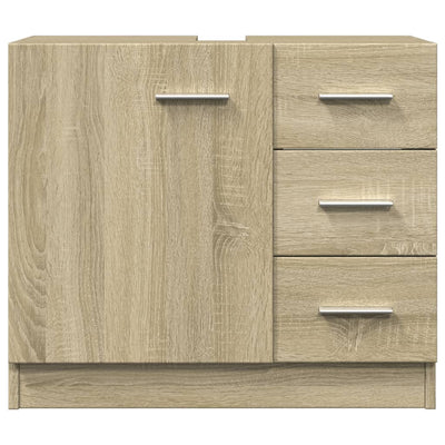 Waschbeckenunterschrank Sonoma-Eiche 63x30x54 cm Holzwerkstoff