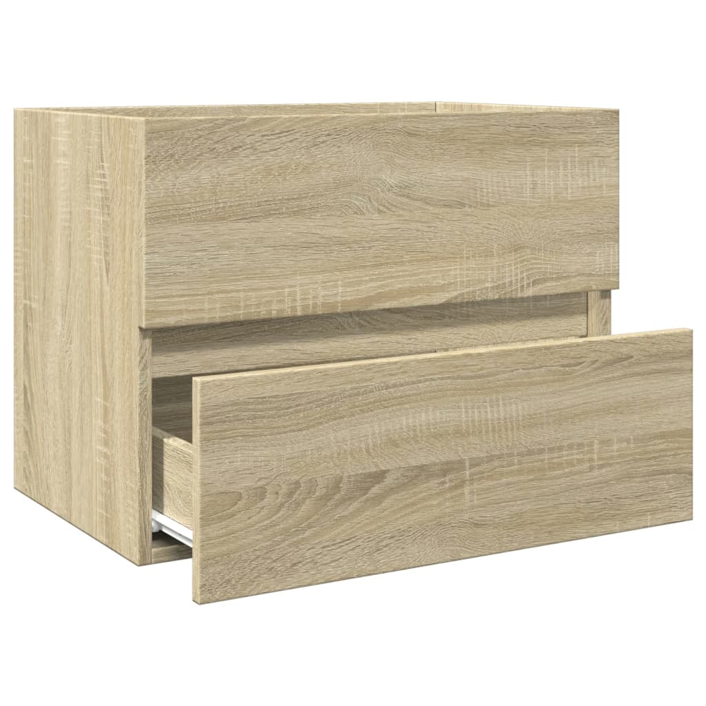 Waschbeckenunterschrank Sonoma-Eiche 60x38,5x45cm Holzwerkstoff