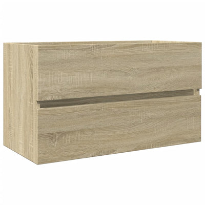 Waschbeckenunterschrank Sonoma-Eiche 80x38,5x45cm Holzwerkstoff