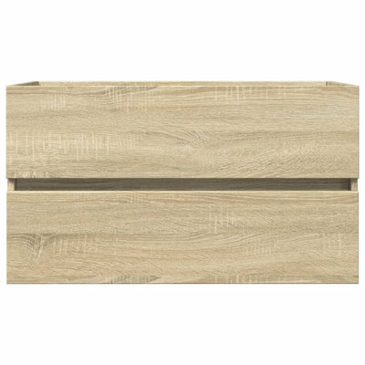 Waschbeckenunterschrank Sonoma-Eiche 80x38,5x45cm Holzwerkstoff