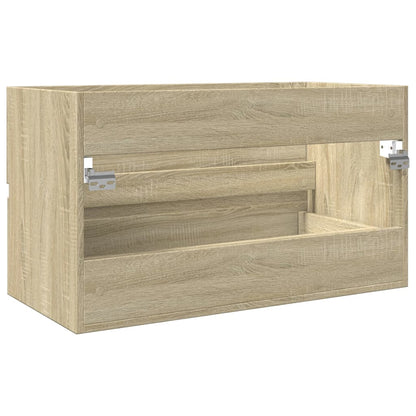 Waschbeckenunterschrank Sonoma-Eiche 80x38,5x45cm Holzwerkstoff