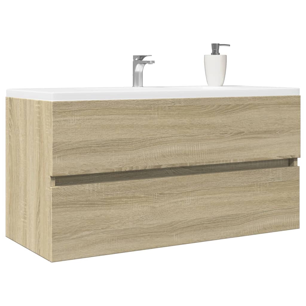 Waschbeckenunterschrank Sonoma-Eiche 90x38,5x45cm Holzwerkstoff