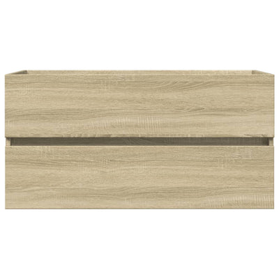 Waschbeckenunterschrank Sonoma-Eiche 90x38,5x45cm Holzwerkstoff