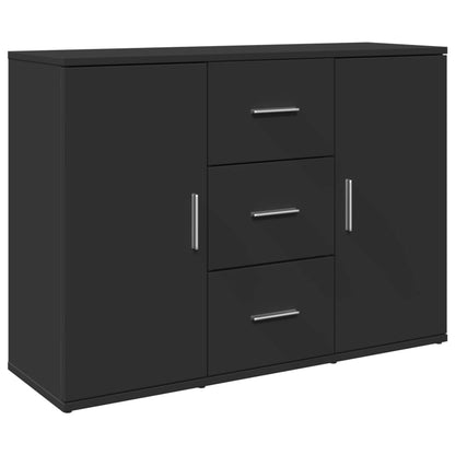 Sideboard Schwarz 90,5x29,5x65 cm Holzwerkstoff