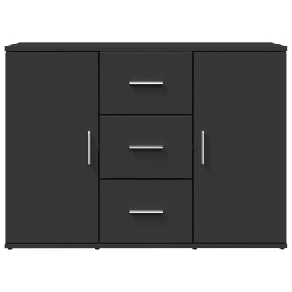 Sideboard Schwarz 90,5x29,5x65 cm Holzwerkstoff