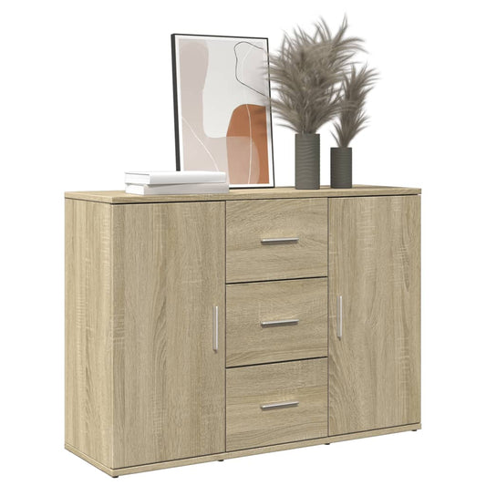 Sideboard Sonoma-Eiche 90,5x29,5x65 cm Holzwerkstoff