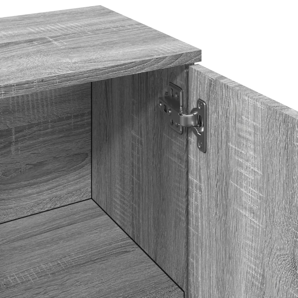 Sideboard Grau Sonoma 90,5x29,5x65 cm Holzwerkstoff