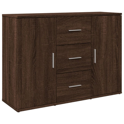 Sideboard Braun Eichen-Optik 90,5x29,5x65 cm Holzwerkstoff