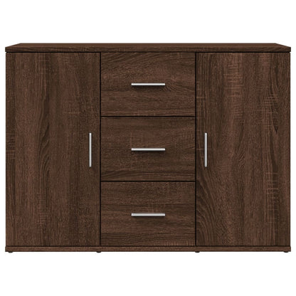 Sideboard Braun Eichen-Optik 90,5x29,5x65 cm Holzwerkstoff