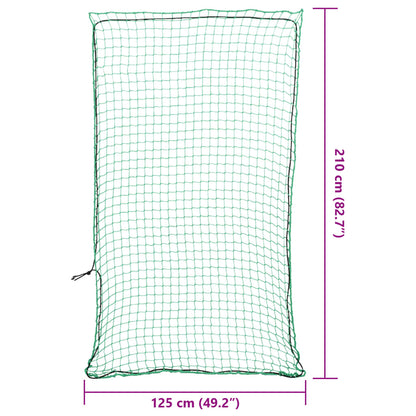 Anhängernetz mit Gummiseil Grün 2,1x1,25 m PP