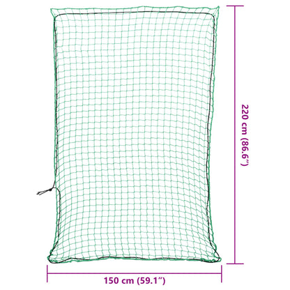 Anhängernetz mit Gummiseil Grün 2,2x1,5 m PP