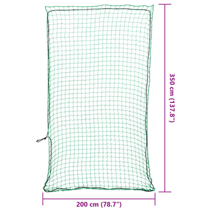 Anhängernetz mit Gummiseil Grün 3,5x2 m PP