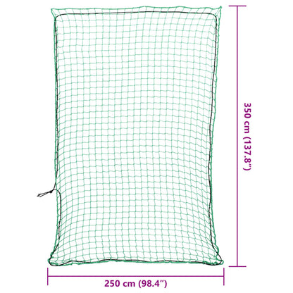 Anhängernetz mit Gummiseil Grün 3,5x2,5 m PP