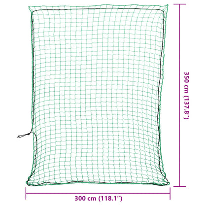 Anhängernetz mit Gummiseil Grün 3,5x3 m PP