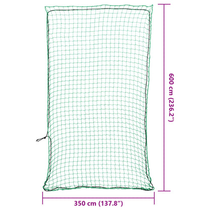 Anhängernetz mit Gummiseil Grün 6x3,5 m PP