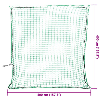 Anhängernetz mit Gummiseil Grün 4x4 m PP