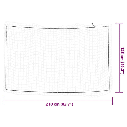 Anhängernetz mit Gummiseil Weiß 2,1x1,25 m PP