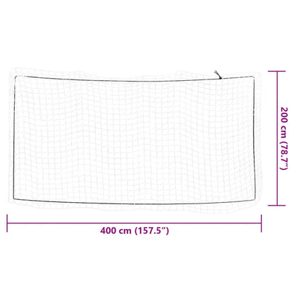 Anhängernetz mit Gummiseil Weiß 4x2 m PP