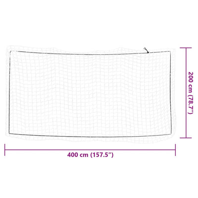 Anhängernetz mit Gummiseil Weiß 4x2 m PP