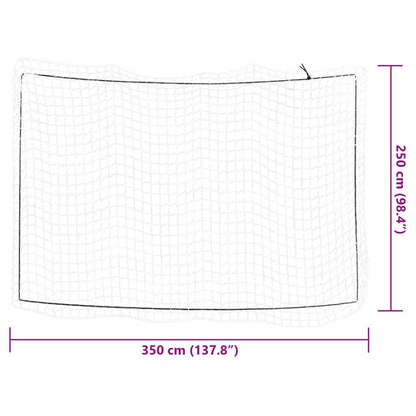 Anhängernetz mit Gummiseil Weiß 3,5x2,5 m PP