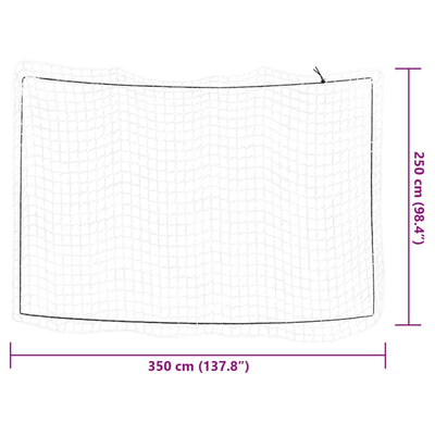 Anhängernetz mit Gummiseil Weiß 3,5x2,5 m PP