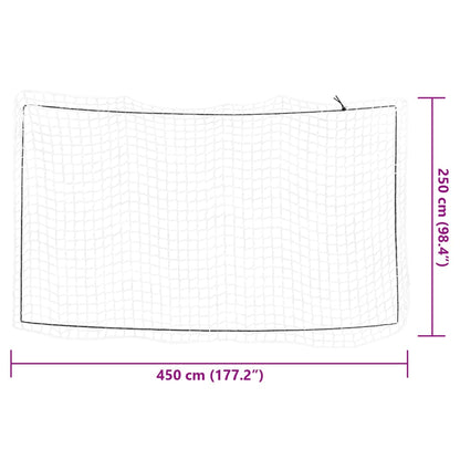 Anhängernetz mit Gummiseil Weiß 4,5x2,5 m PP