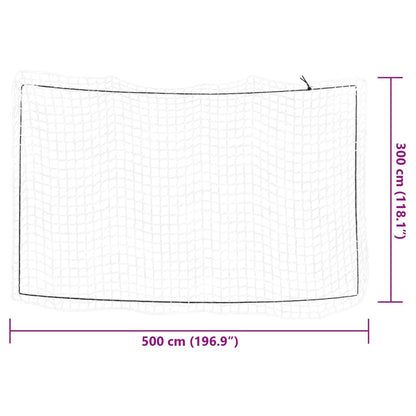 Anhängernetz mit Gummiseil Weiß 5x3 m PP