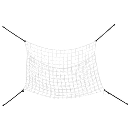 Heunetze 2 Stk. Rechteckig Weiß 150x90 cm PP