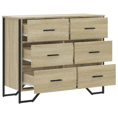 Kommode Sonoma-Eiche 91x35,5x74,5 cm Holzwerkstoff