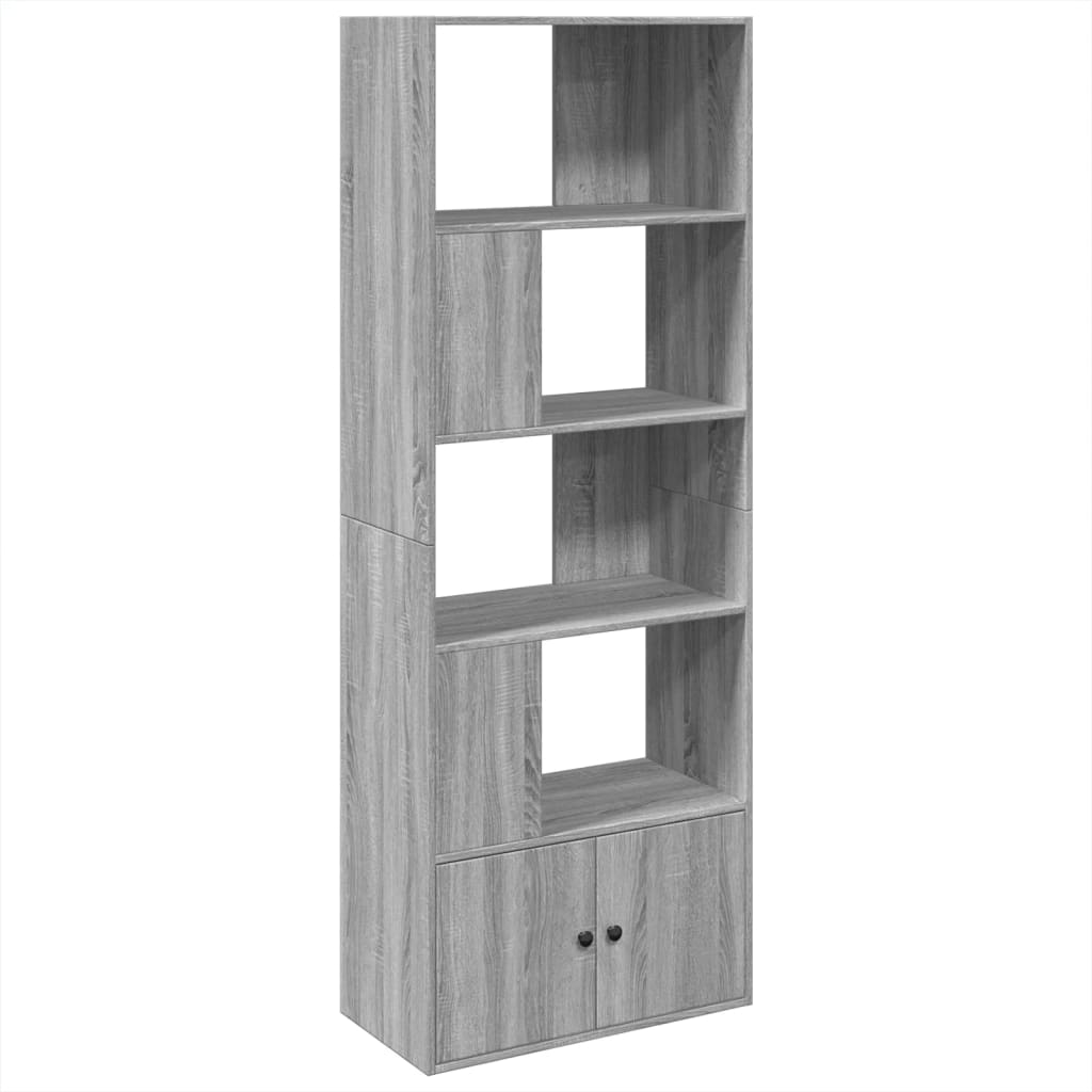 Bücherregal Grau Sonoma 70x36x189 cm Holzwerkstoff