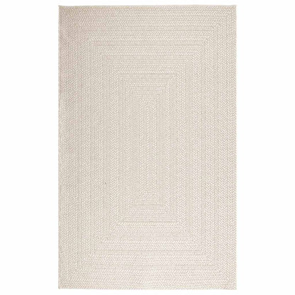 Tappeto ZIZUR, crema, 160x230 cm, effetto juta, per uso interno ed esterno