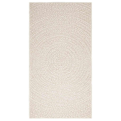 Teppich ZIZUR Creme 80x150 cm Jute-Optik Indoor und Outdoor