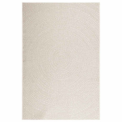 Teppich ZIZUR Creme 140x200 cm Jute-Optik Indoor und Outdoor