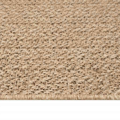 Tappeto ZIZUR Beige 60x110 cm Effetto Juta per Interni ed Esterni
