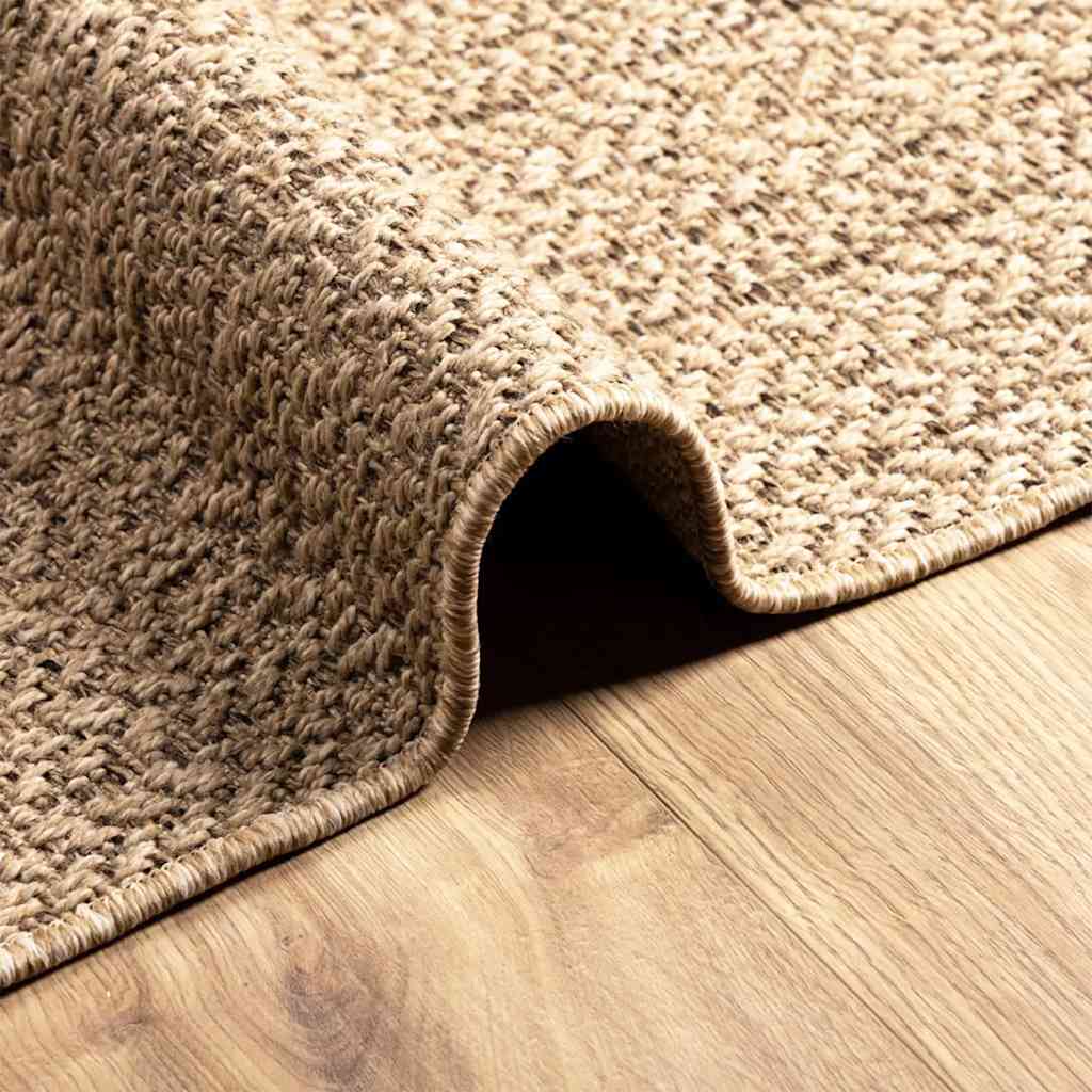 Teppich ZIZUR Beige 80x150 cm Jute-Optik Indoor und Outdoor