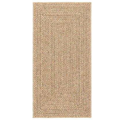 Tappeto ZIZUR Beige 80x250 cm Effetto Juta per Interni ed Esterni