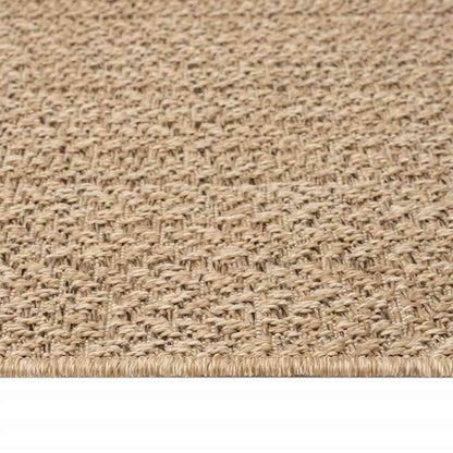 Tappeto ZIZUR Beige 80x250 cm Effetto Juta per Interni ed Esterni