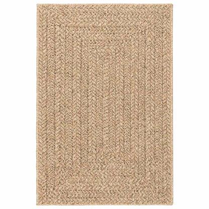 Teppich ZIZUR Beige 100x200 cm Jute-Optik Indoor und Outdoor