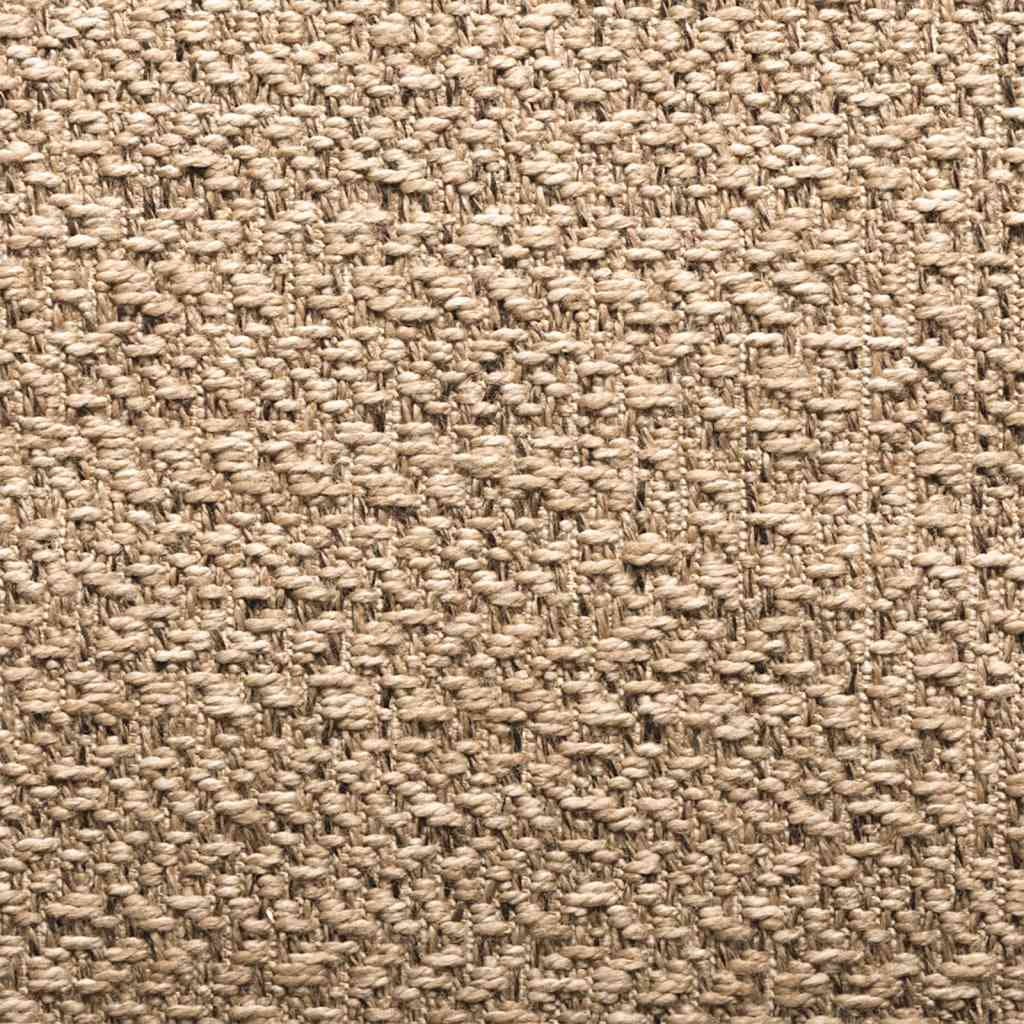 Tappeto ZIZUR Beige 120x120 cm Effetto Juta per Interni ed Esterni