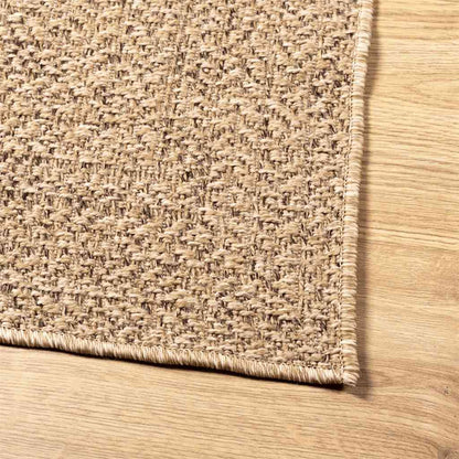 Teppich ZIZUR Beige 120x170 cm Jute-Optik Indoor und Outdoor