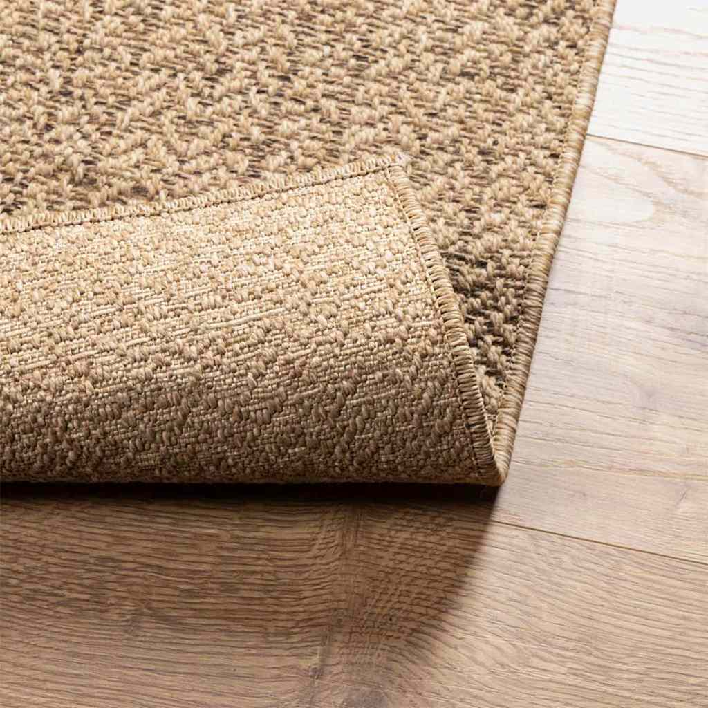 Teppich ZIZUR Beige 120x170 cm Jute-Optik Indoor und Outdoor