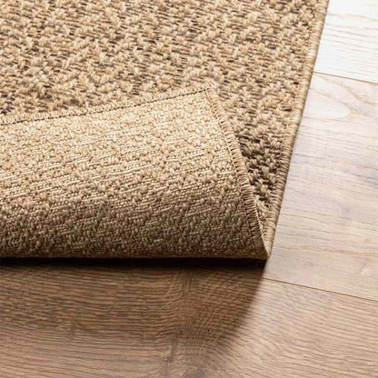 Teppich ZIZUR Beige 140x200 cm Jute-Optik Indoor und Outdoor