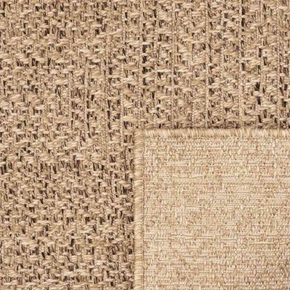 Teppich ZIZUR Beige 200x200 cm Jute-Optik Indoor und Outdoor