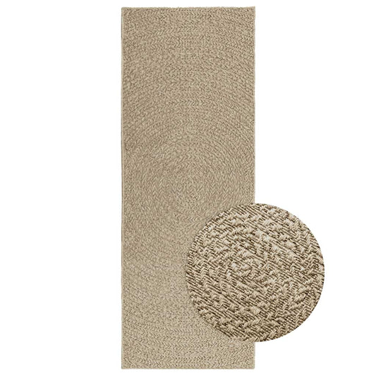 Teppich ZIZUR Beige 80x200 cm Jute-Optik Indoor und Outdoor