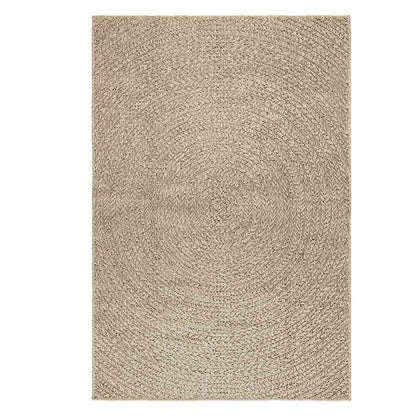 Tappeto ZIZUR Beige 120x170 cm Effetto Juta per Interni ed Esterni