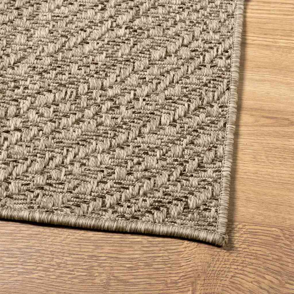 Tappeto ZIZUR Beige 120x170 cm Effetto Juta per Interni ed Esterni